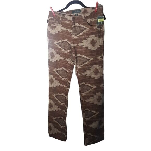 RALPH LAUREN Aztec Straight Leg Jeans - Size 4 - Picture 1 of 6